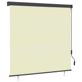 VidaXL Jaluzea tip rulou de exterior, crem, 160 x 250 cm
