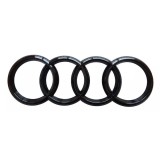 Emblema Spate Audi, negru, 19,2 x 6,6 cm, montat pe banda