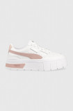 Puma sneakers din piele Mayze Stack Wns culoarea alb 384363