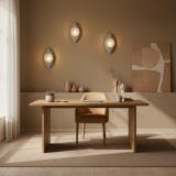 Aplica decorativa LED LEFFER gri, 30x20 cm, 1xE27, montaj perete