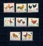 Vietnam 1968 - Păsări de curte, serie nedantelata nestampilata