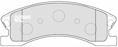 MOTAQUIP LVXL1199 set placute frana,frana disc foto