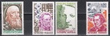 Franta 1973 - Aniversari - Personalitati, 3 Serii, MNH, Nestampilat