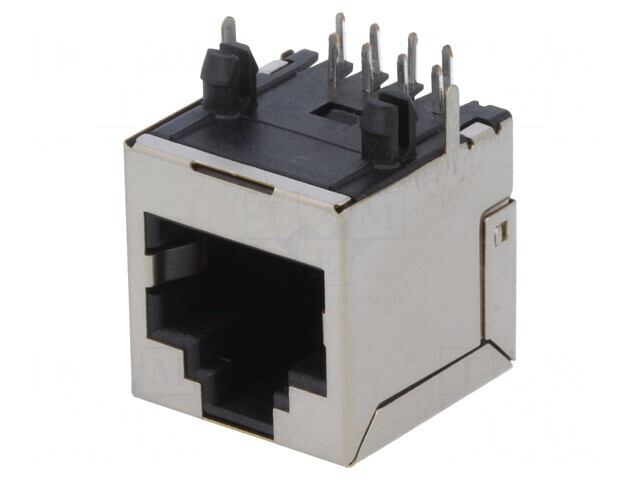 Soclu RJ45 Cat6 Ecranat 8P8C THT Unghi