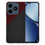 Husa Realme C63 Asteroid GSM Carbonite FiberShell, rosu inchis