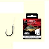 Carlige legate Spezi Carp Nr.4 0.30mm 70cm 10buc, DAM