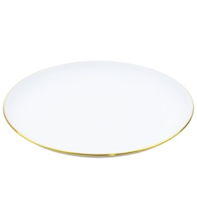 Farfurie eleganta Pufo Ellegance pentru desert, aperitive, 23 cm, alb foto