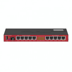 Router 5 x Fast Ethernet, 5 x Gigabit, 1 x SFP, 1 x PoE, RouterOS L5 - Mikrotik RB2011UiAS-IN SafetyGuard Surveillance foto