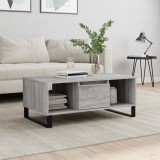 vidaXL Măsuță de cafea, gri sonoma, 90x50x36,5 cm, lemn prelucrat