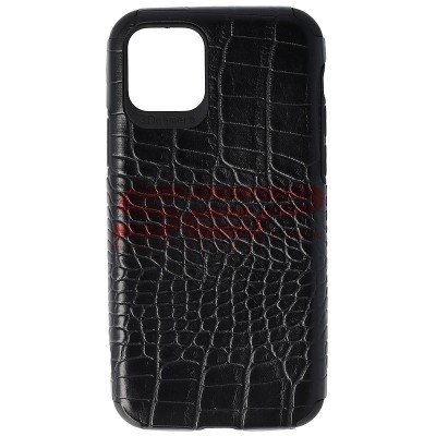 Toc TPU Leather Crocodile Apple iPhone 11 Pro Black foto