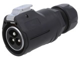 Conector circular mufă 3 PIN tată aurit 28 02