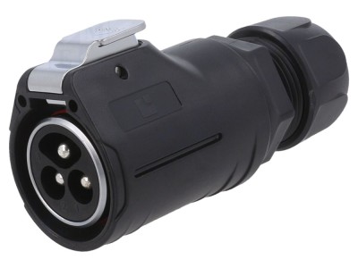 Conector circular tată 3 PIN aurit IP67 foto