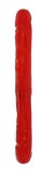 Dildo Clasic Dublu, Rosu, 33 cm