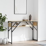 Cumpara ieftin Măsuță consolă cu raft stejar sonoma 105x30x75cm lemn prelucrat