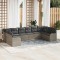 vidaXL Set de canapele pentru grădină 10 pcs Gri deschis Rattan poli 3345882