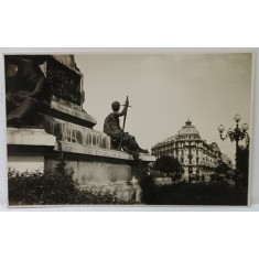 BUCURESTI , BULEVARDUL CAROL I , CARTE POSTALA ILUSTRATA , PERIOADA INTERBELICA