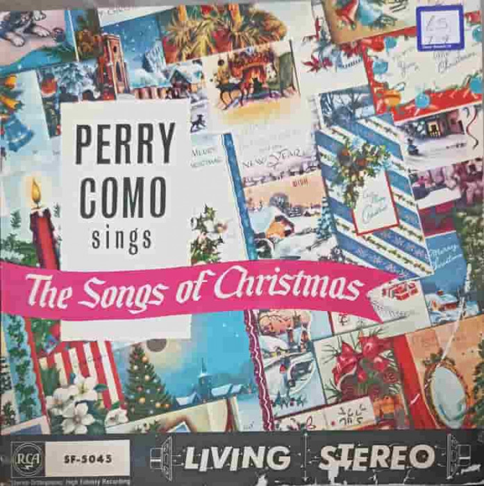 Disc vinil, LP. Perry Como Sings, The Songs Of Christmas-PERRY COMO