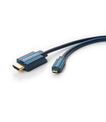 Cablu Profesional 2m micro HDMI - HDMI Ultra HD 4K 60Hz cu Ethernet foto