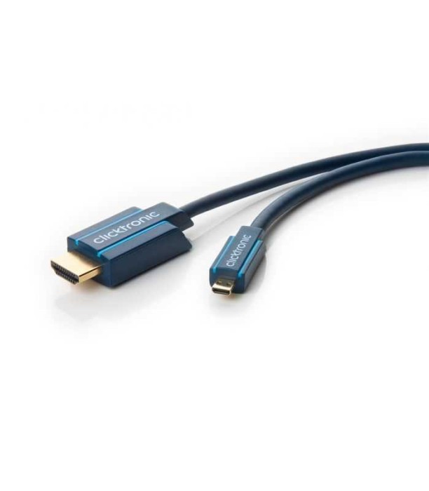 Cablu Profesional 2m micro HDMI - HDMI Ultra HD 4K 60Hz cu Ethernet