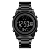 Ceas Digital Bărbați SKMEI 1611 Negru &ndash; Afișaj LED, Funcții Multiple, Design Sportiv, Cronometru, Alarmă, Rezistent la Apă 3ATM