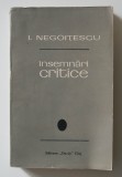 I. Negoițescu - &Icirc;nsemnări critice