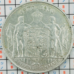Danemarca 2 kroner 1930 argint - King's Birthday - km 829 - A014