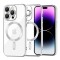 Husa premium iPhone 14 Pro Max Techsuit Luxury Crystal MagSafe, argintiu