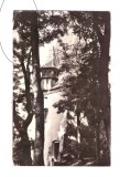 CP Sighisoara - Turnul cizmarilor, RSR, circulata 1969, colt indoiat, Printata