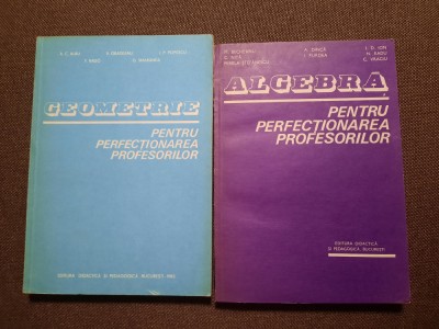 ALGEBRA/GEOMETRIE PENTRU PERFECTIONAREA PROFESORILOR 2 VOLUME ION D ION. foto