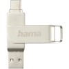Memorie USB Hama C-Rotate Pro 32GB, USB-C 3.1/3.0, 70MB/s, Metalica, Argintiu