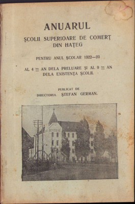 HST C1151 Anuarul Școlii Superioare de Comerț din Hațeg 1922-23 foto