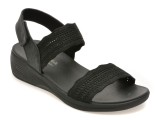 Cumpara ieftin Sandale SKECHERS negre, ARYA, din material textil
