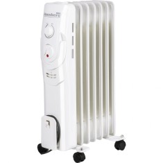 Calorifer electric Hausberg HB-8900AB, 1500 W, 7 elementi, 3 nivele de putere, termostat reglabil foto