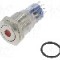 Intrerupator anti-vandalism, ON-(ON), &Oslash;16.2mm, BULGIN, MP0045/1D1RD012S