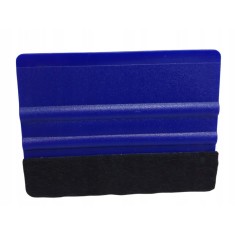Racleta pentru folie autocolanta, aplicare uniforma, fara zgarieturi, plastic pasla, 7 x 10 cm, universala, albastru