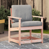 Scaun gradina lemn masiv Douglas 62x56x77 cm, exterior, cu brate