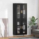 Cumpara ieftin Bufet Stejar Negru 69,5 x 34 x 180 cm Lemn prelucrat