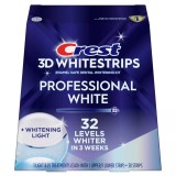 Benzi de albire dentară Crest 3D White Professional White LED, cu lampă LED/UV, 10%, 19 plicuri