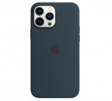 Husa din silicon Apple iPhone 13 Pro Max cu MagSafe, Abyss Blue - RESIGILAT