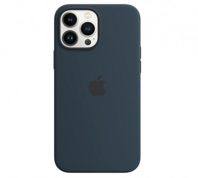 Husa din silicon Apple iPhone 13 Pro Max cu MagSafe, Abyss Blue - RESIGILAT foto