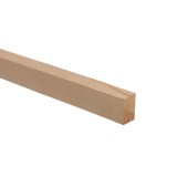 Sipca din lemn de rasinoase, dreptunghiulara, 40 x 18 mm, 1 m