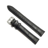 Curea de ceas Neagra din piele naturala lungime XL - 14mm 16mm 18mm 20mm -
