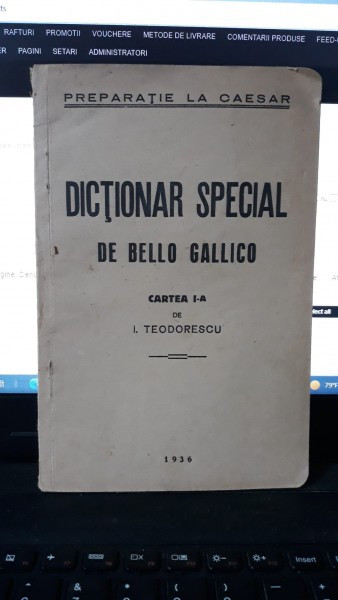 Dictionar Special de Bello Gallico