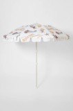 SunnyLife umbrelă de plajă Welcome to Paradise Chalk x Rip Curl culoarea bej