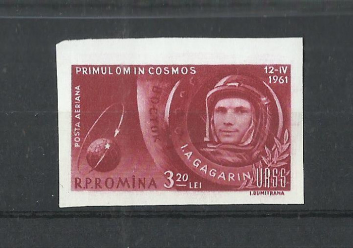 TSV$ - 1961 LP 516 A PRIMUL OM IN COSMOS NEDANTELAT MNH/** LUX