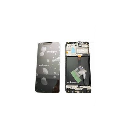 Display LCD cu Touchscreen cu Rama Samsung A105 Galaxy A10 Negru Original