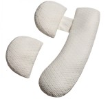 Set perna pentru gravide, flippy, husa detasabila, spuma moale, utilizare in forma h si u, reglabila, latime ajustabila, proactive, crem