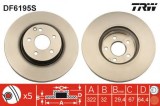 Disc frana MERCEDES E-CLASS T-Model (S212) (2009 - 2016) TRW DF6195S