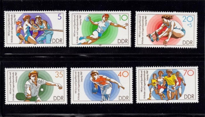 DDR 1987 - Sport, serie neuzata