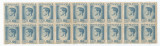 |Romania, LP 188/1945, Uzuale - Mihai I, hartie gri, bloc de 18, eroare, MNH